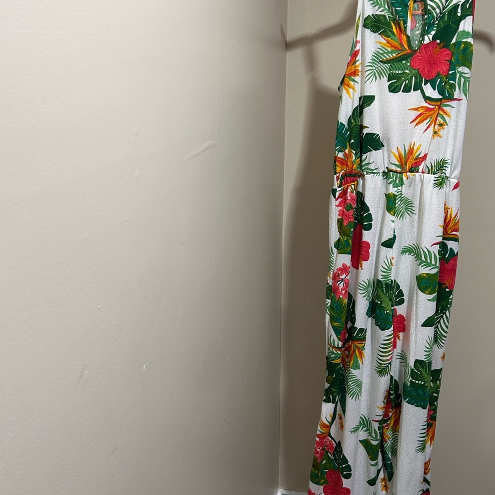 Tropical Floral Maxi Dress